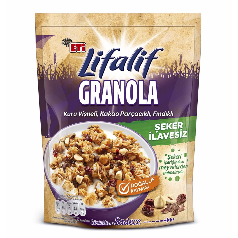 ETİ LİFALİF GRANOLA 200 GR -VİŞNE&KAKAO&FINDIK